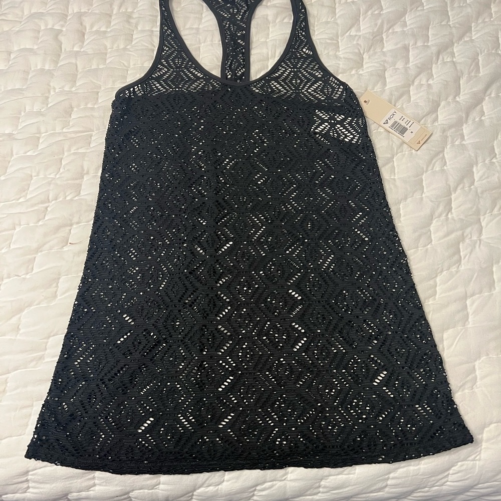 Roxy Diamond print see through swim cover